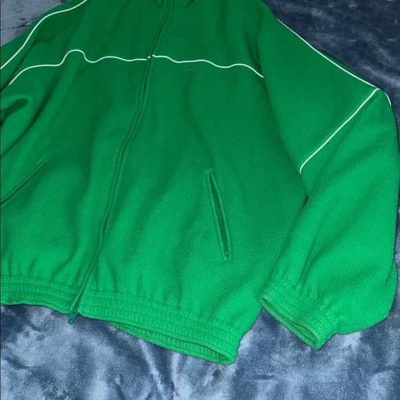 Balenciaga Green Tracksuit Fleece Jacket